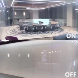 Wholesale Low Energy Consumption PDLC Privacy Glass 11mm PDLC Switchable Smart Glass PDLC Intelligent Dimming Glass Sound Insulation Ultraviolet Protection from china suppliers