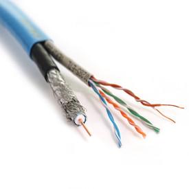 Wholesale Network RG6quad + 24AWG UTP CAT5E Cable Lan CAT5E Cable With 4 Pairs from china suppliers