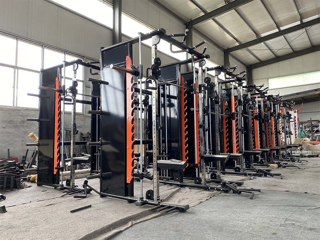 3mm Thick Flat Oval Tube Plate Loaded Sport Gym Equipment Multi-Functional Smith Machine for Training