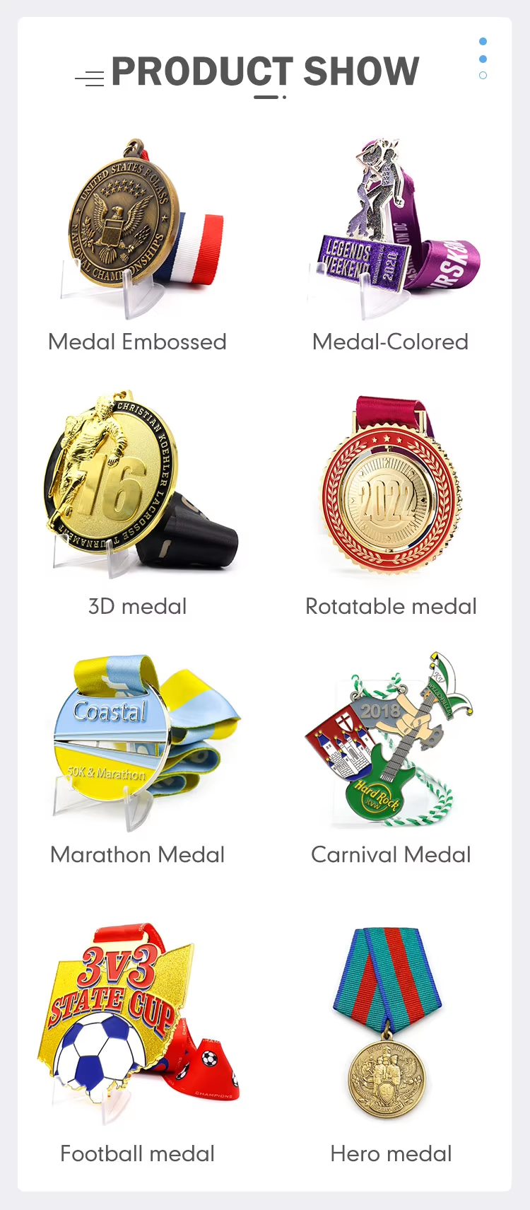 Design Custom Logo Spinner 5K 10K Running Finisher Award Medallion Metal Souvenir 3D Enamel Sport Half Marathon Spinning Medal