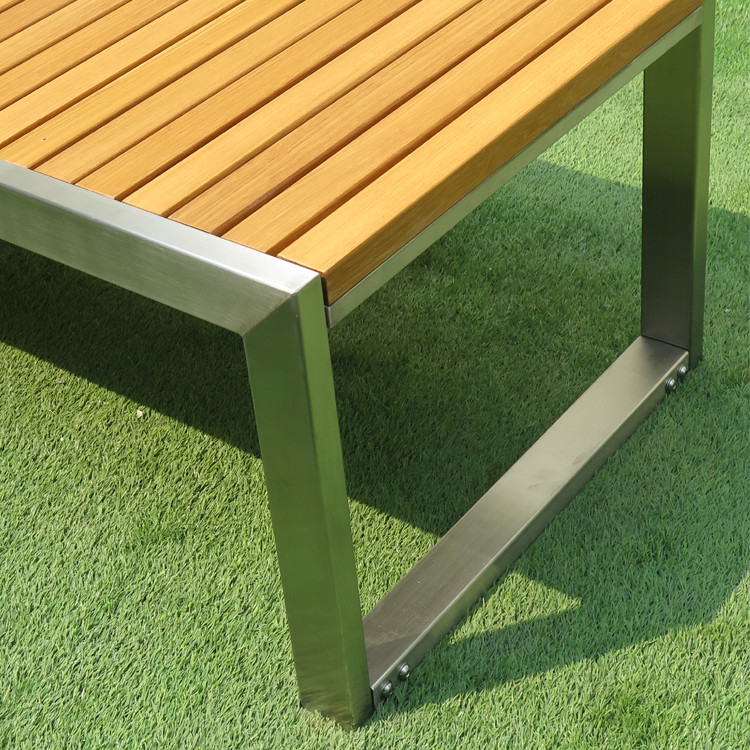 SS304 Feet 2130mm Picnic Table Bench Set