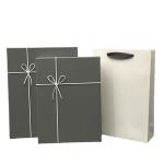 Silk Bowknot Cardboard Paper Gift Box Packaging For Gift Wrapping Custom