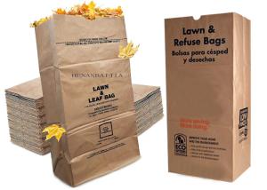 Wholesale Large Biodegradable Lawn Leaf Paper Bags Paper Trash Compostable Yard Waste Paper Bag from china suppliers