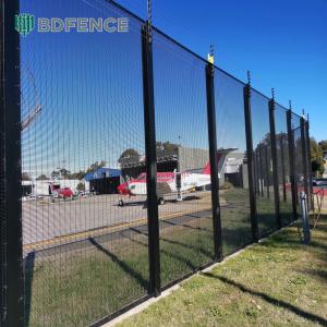 Wholesale Green Black Galvanized Steel Metal Safety Perimeter Anti Climb Security Welded Mesh Fence from china suppliers