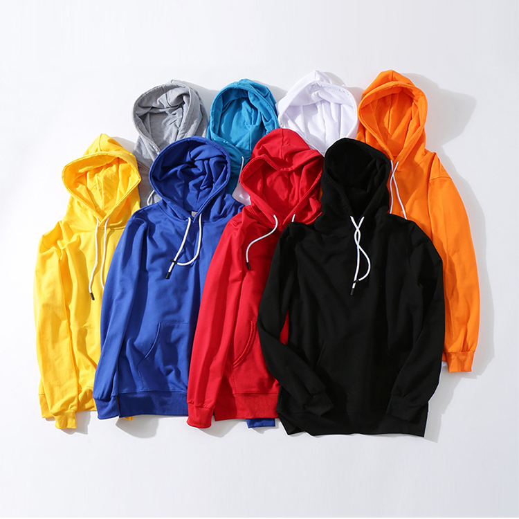 Sudaderas Con Capucha 280g 65%Cotton Sweatshirts Knitted Black Fitted Bluzy Polyester Over Size Mens Gym Man Hoodies