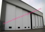 Multi Sector Structural Hinged Doors Bottom Roller Sliding Hangar Door Smart