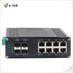 Industrial Managed Ethernet Switch 8-Port 10 / 100 / 1000T + 4-Port 1000X SFP