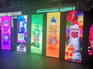 Wholesale Ultra Thin Outdoor Full Color LED Display , Floor Standing Digital LED Poster Display from china suppliers