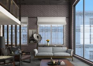 Wholesale Retro 3D Brick Wall Effect Wallpaper For Sitting Room , Chinese Style Wallpaper from china suppliers