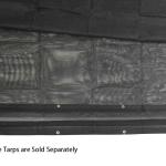 6 Inch Woven Pvc Mesh Fabric Pocket Opening Shade PVC Coated Trailer Tarp For