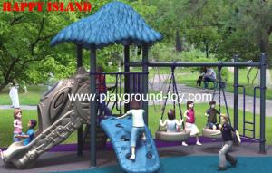 Wholesale Outdoor LLDPE Children Swing Sets Childrens Wooden Swing Sets For Amusement Park RKQ-5156A from china suppliers