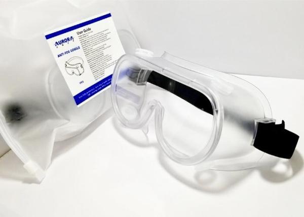 100% Protection Chemical Safety Glasses Anti Fog Anti Scratch For Clinical