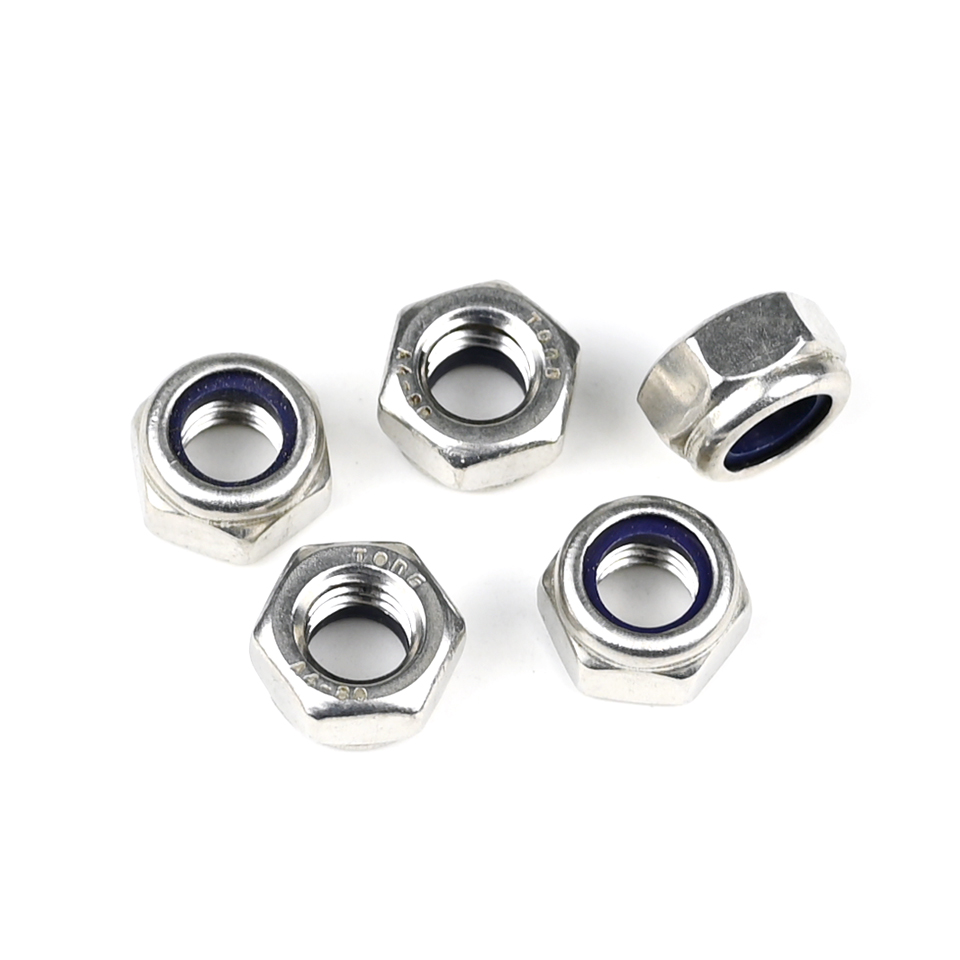 Corrosion-Resistant DIN985 A4 Stainless Steel Hex Nylon Insert Locking Nut for Longevity