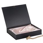 Magnetic Folding Paper Gift Boxes Luxury CMYK Leatherette Cardboard