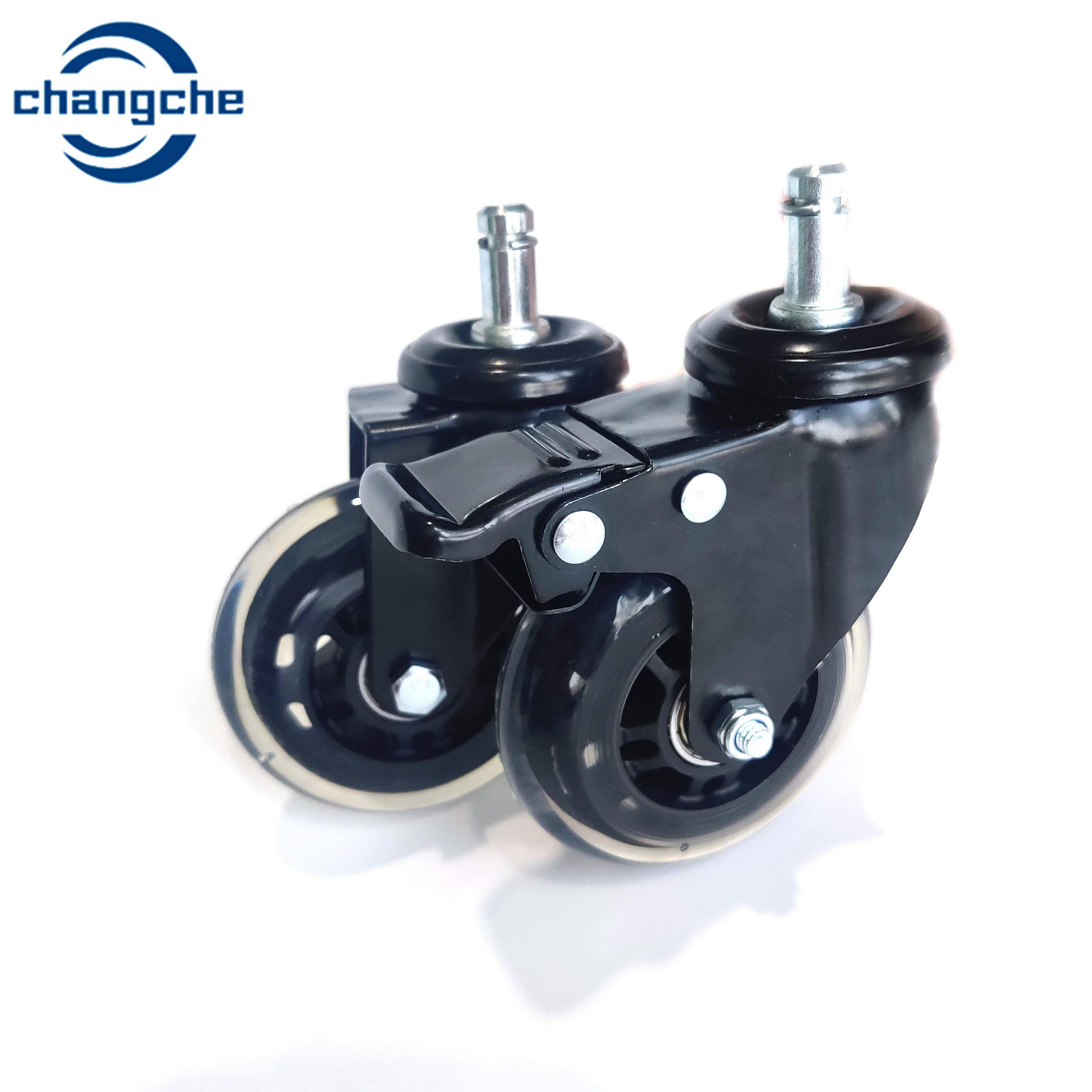 Ball Bearing Industrial Swivel Castor Wheels 50mm PVC PU Material