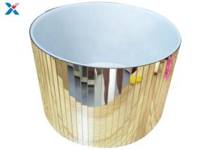 Wholesale Rose Packaging Acrylic Flower Box Mirror Storage Round Luxury Gift ROHS Certificated from china suppliers