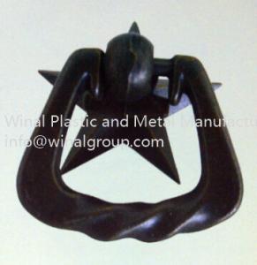 Wholesale Pentastar onlays pull ring handle,black,L55mm*W48mm,cabinet door hardware accessories. from china suppliers