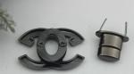 Handbag Closure Accessories X Letters Gunmetal Color Twist Lock