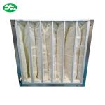 Medium Pocket Air Filter , Washable F8 Air Bag Filter Hvac Duct Cleaning