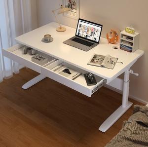 Wholesale Solid Small Office Coffee Standing Table Multifunctional White Desk with Storage from china suppliers