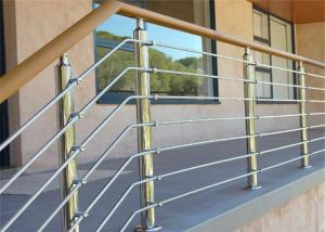 Wholesale Wood / PVC Handrail Stainless Steel Railing Investment Casting For Office Buildings from china suppliers