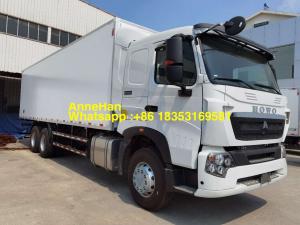 Wholesale Single Cab 12 Wheels 8x4 Refrigerator Van Cargo Truck from china suppliers