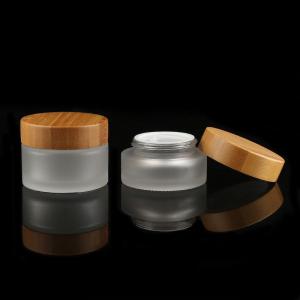 Wholesale Customized Colors Skin Care Glass Bottle Jar Packaging Bamboo Products 5g15g 20g 30g 50ml 100ml 150ml 200ml 4oz 8oz from china suppliers