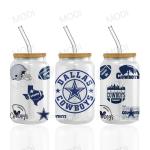 UV DTF Transfer Cup Wrap Stickers 20Oz Rugby Sports Balls For Glass Tumblers