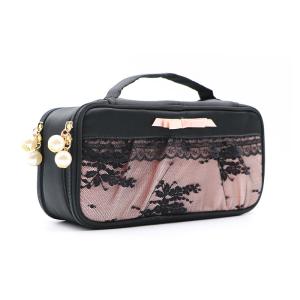 Wholesale China Large Capacity Protable Travel PU Lace Cosmetic Tote Bag from china suppliers