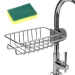 Stainless Steel Kitchen Faucet Sponge Holder Grey Modern