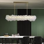 LED Modern Rectangle Luxury Pendant Light Fixtures 15 - 20m2