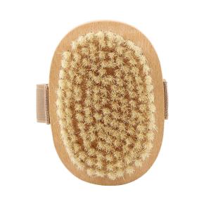 Wholesale Dry Exfoliating Silicone Back Bamboo Shower Brush Wooden from china suppliers