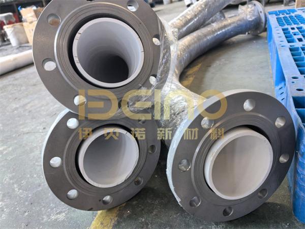 Stainless Steel Lined Ceramic Pipe Wear And Corrosion Resistant Ceramic Sleeve