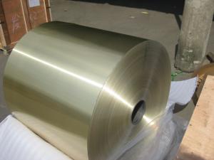 Wholesale Alloy 8079 Epoxy Golden Color Coated Aluminum air conditioner foil for finstock with 0.152mm(0.006'') thickness from china suppliers