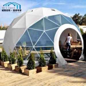 Wholesale Metal Geodesic Dome Tent / White Geodesic Dome Translucent Cover from china suppliers