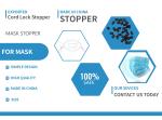 European Standard 9mm Drawstring Plastic Fasteners Environmentally Friendly