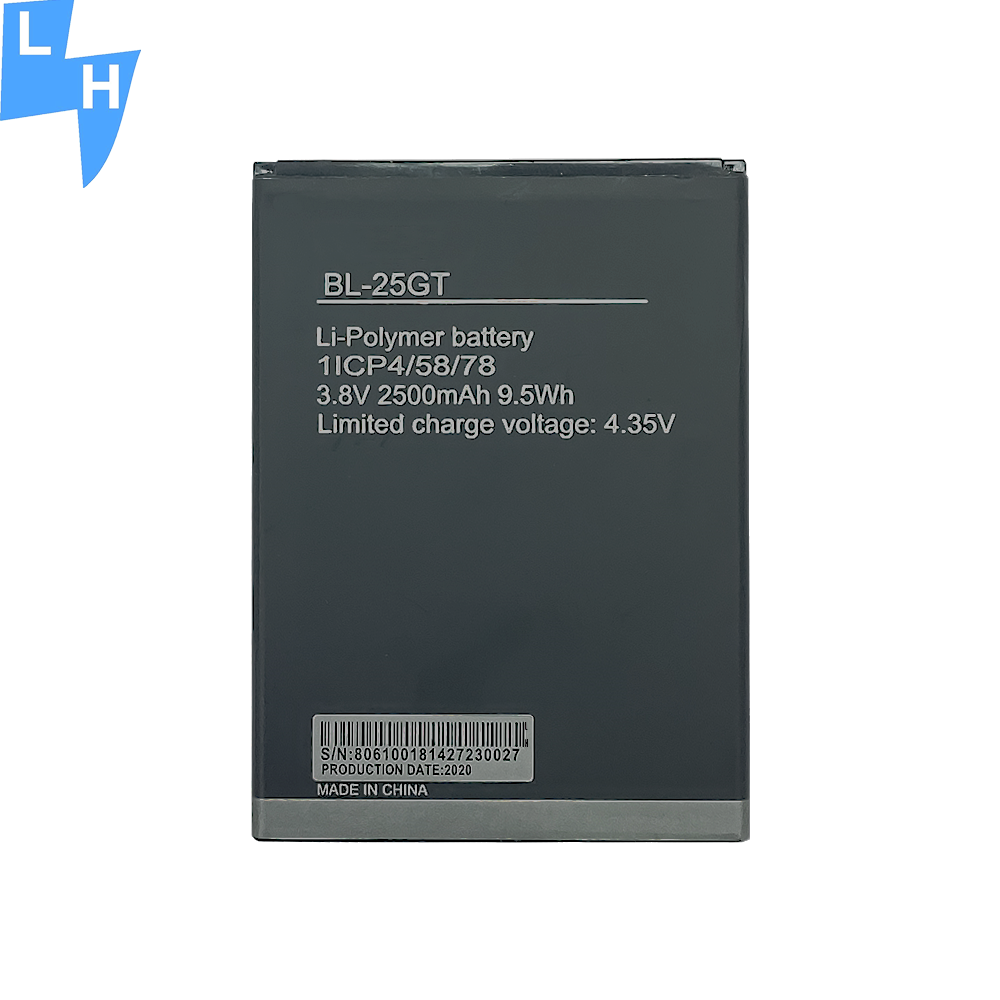 BL-25GT Mobile Phone Battery Replacement for Tecno N9 N9S MOQ 3.8V 2500mAh