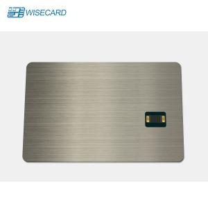 Wholesale Fast Reading Metal Business Card NFC Golden silver hot stamping from china suppliers