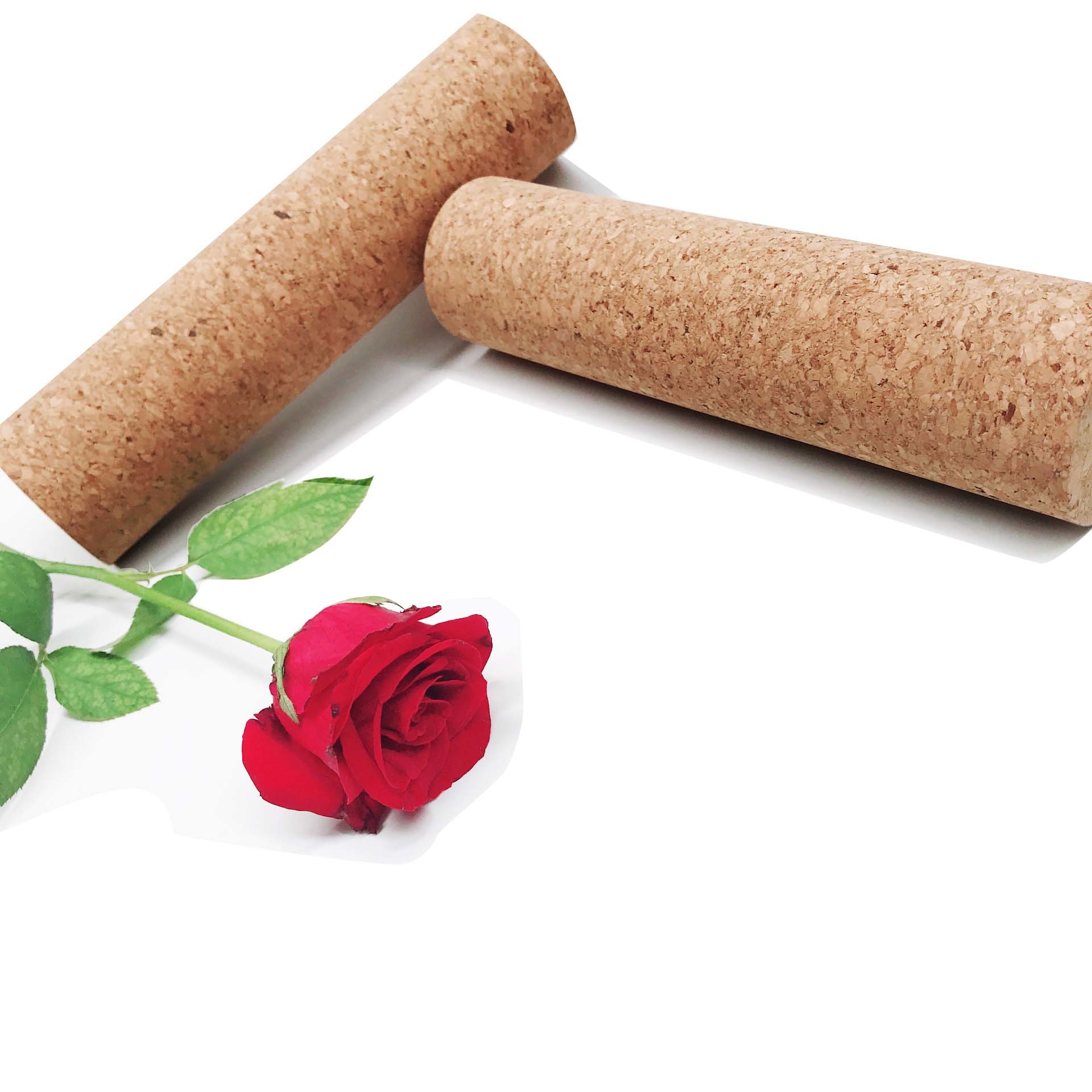 High Density Natural Release Fitness Exercising Cork Yoga Massage Roller