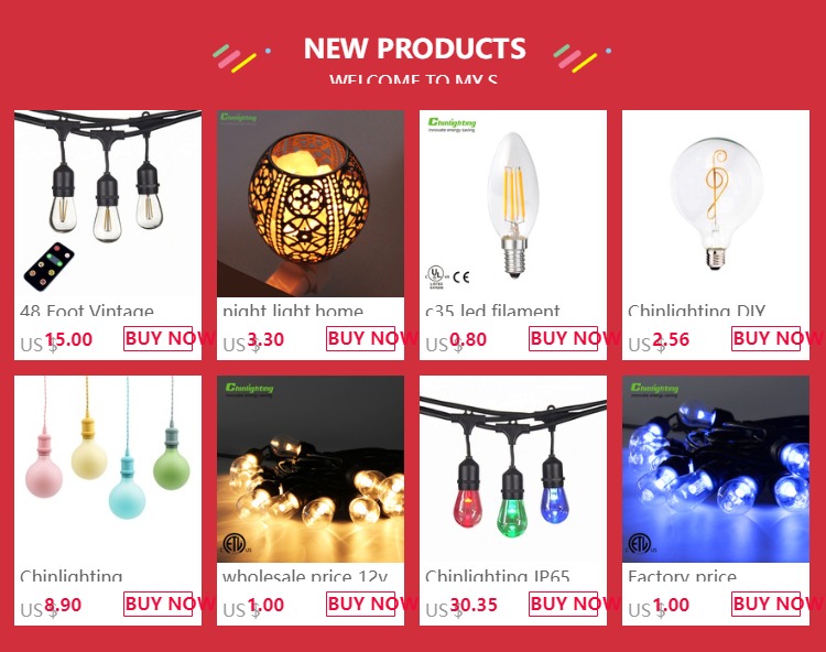 Connectable Edison bulb fairy festoon decorative outfit cover Christmas outdoor patio led string light