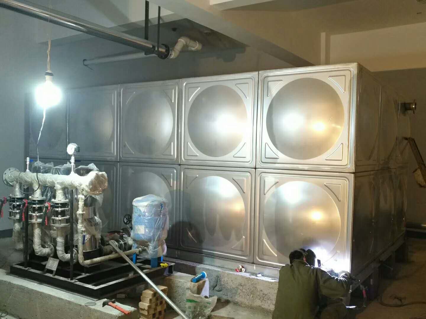 8000L 304 Stainless Steel Large Rectangular Ss Steel Water Tanks For Drinking Water