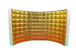Semi Circle Inflatable Photo Props Silver Inflatable Photo Booth Wall Durable