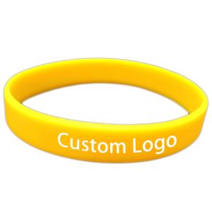 Wholesale Customized Solid Silicone Wristbands For Advertising Personalized Silicone Bracelet Promoting Business Event Wristband from china suppliers