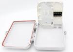 16 Cores White Fiber Termination Box , Fiber Distribution Box For PLC Splitter