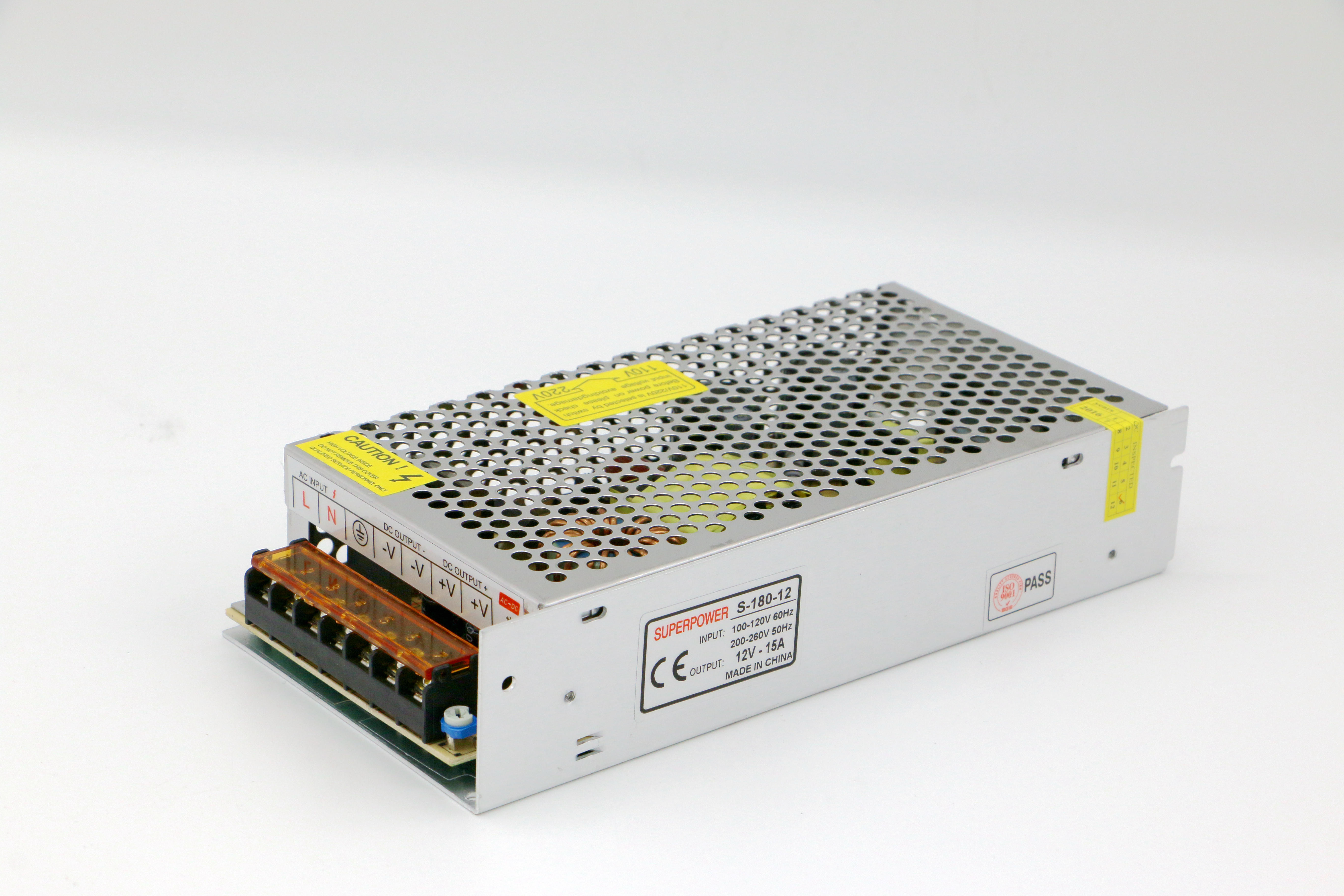 3D Printer Driver 12V15A180W single output SMPS with CE DC12V180W full watt Iron Case for LED Lighting Factory Outlet