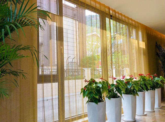 Metal Coil Curtain, Coil Drapery Curtain Ideal Indoor Decorative Mesh For Your Home And Hotel