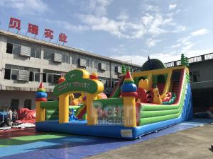 Wholesale Commercial Peacock Inflatable Playground For Kids / Inflatable Trampoline Theme Park from china suppliers