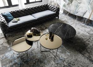 Wholesale Simple Modern Round Marble Top Coffee Table For Living Room / Dining Room from china suppliers