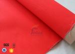 Industrial Fiberglass Fire Blanket 0.45mm Red Acrylic Coated Fiberglass Cloth