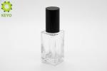 Liquid Foundation Pump Bottle 30ml Square Shape Clear Glass Material Made